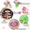8 PCS Mushroom Diamond Art Coasters Mushroom Moon Retro Diamond Painting Coasters Kits with Holder DIY for Beginners, Adults, Diamond Art Kits for Adults Crafts Supplies 4x4 in